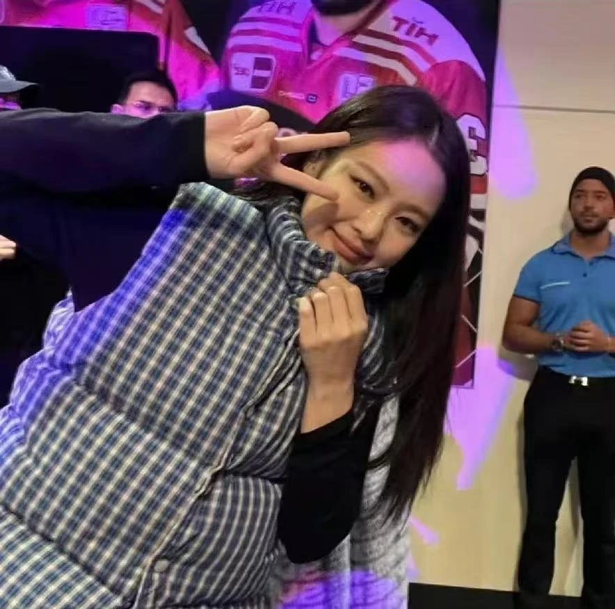 【彩彩】金珍妮同款 小马马甲羽绒三件套卫衣套装