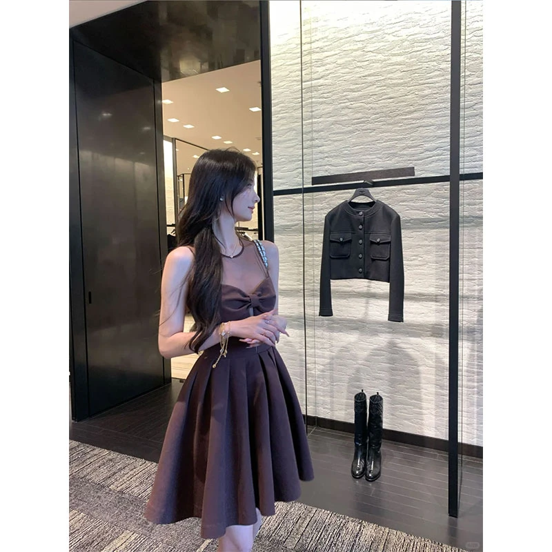 2025年夏季新款重磅颗粒弹力TR网纱立体蝴蝶结日礼服连衣裙