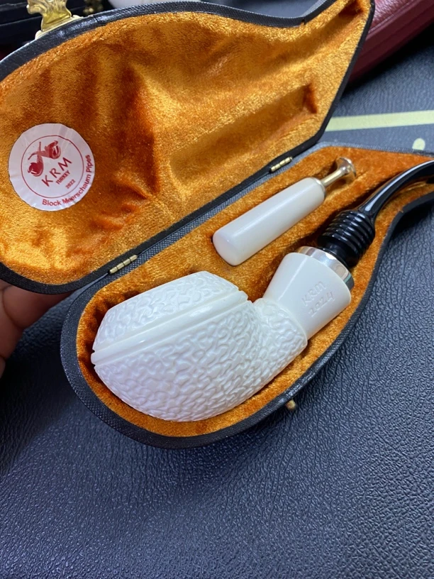 海泡石烟斗Krm海盐牛头20*35