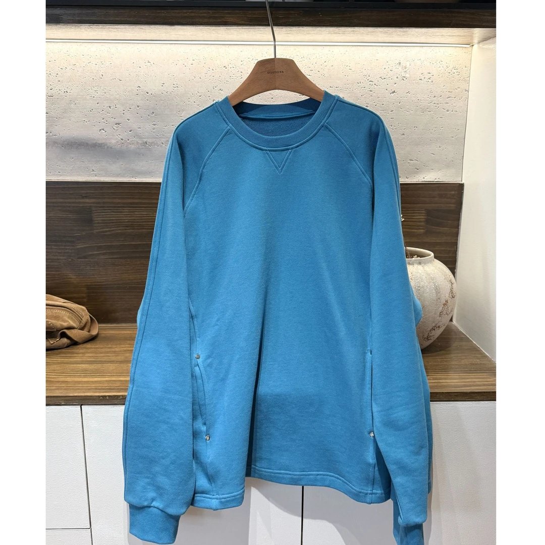 JIUJIU【糖霜起司】显白圆领卫衣小众设计感百搭时尚春款卫衣