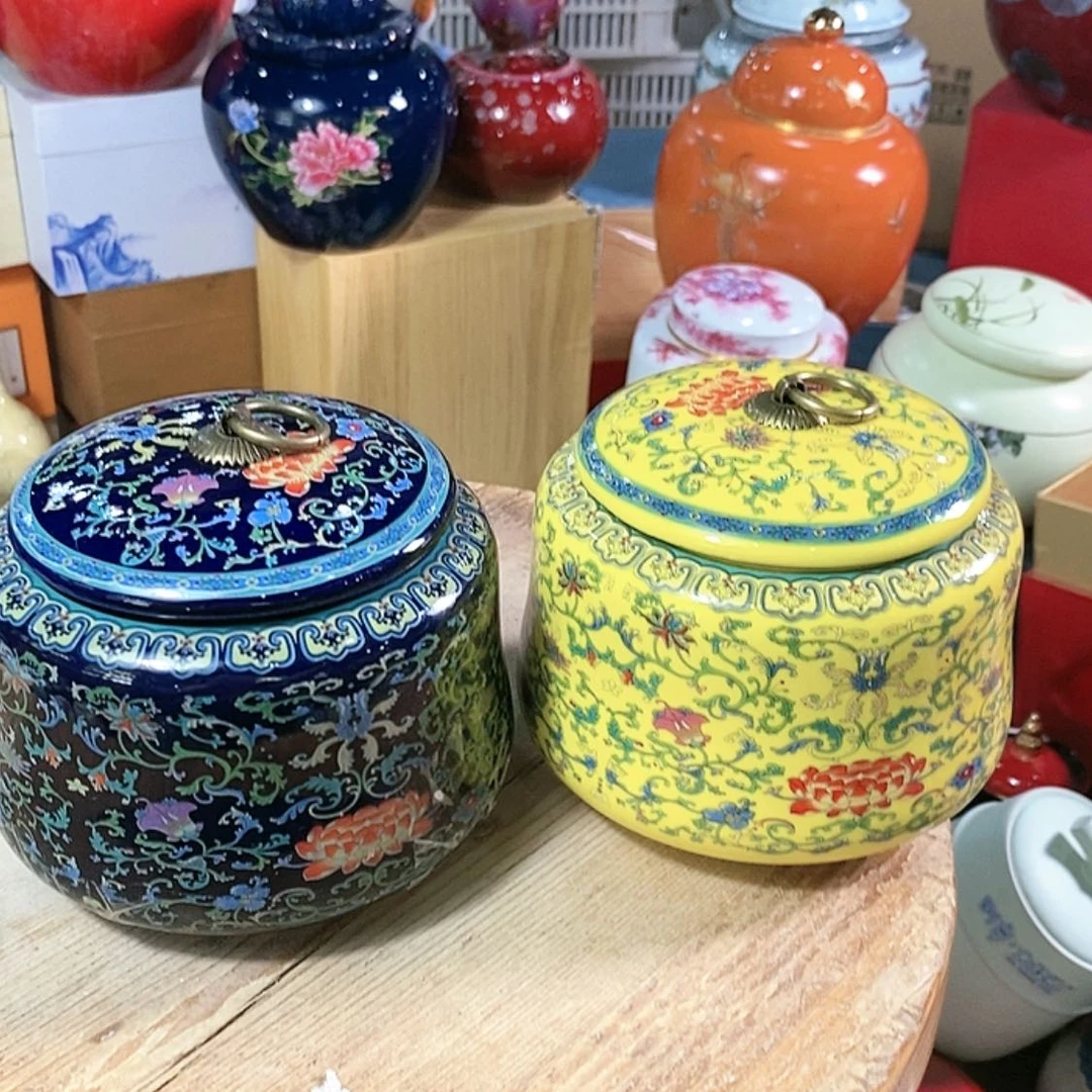 【闪购商品】瓷片陶瓷茶叶罐密封罐