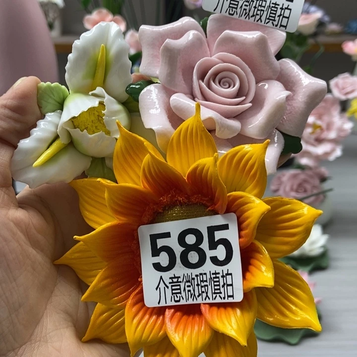 想***雪陶瓷手工制作陶瓷花