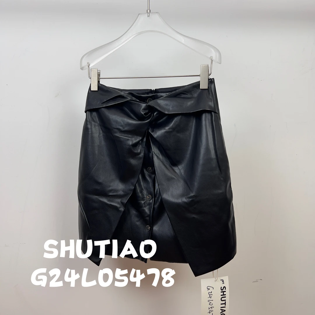 【SHUTIAO】2024秋冬：新款小众设计款短裙G24L05478
