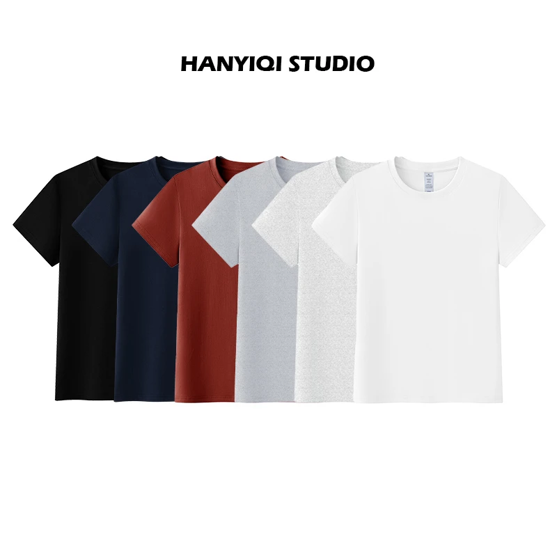 【春游出行衣服】韩衣七显瘦美式复古圆领纯色小飞袖休闲百搭短袖