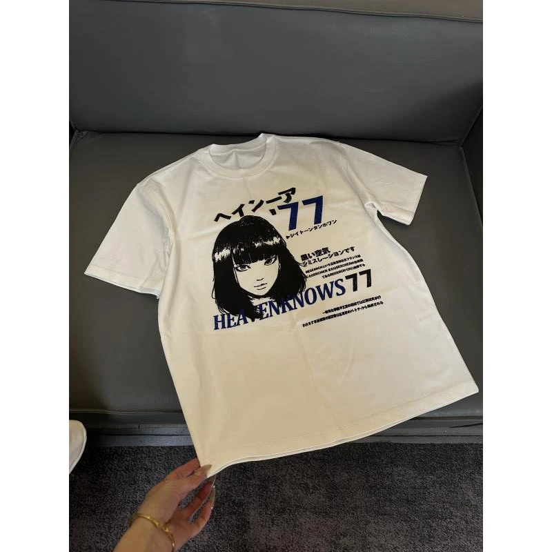 LWG02 数码直喷索罗娜冰感抗皱面料短袖T恤潮