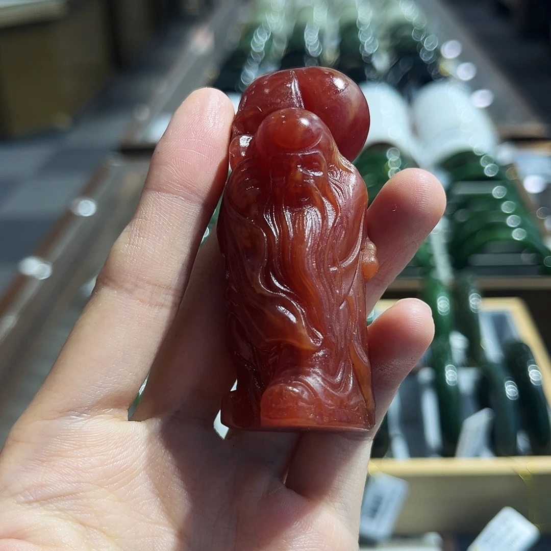烟晶戒指未镶嵌小寿星