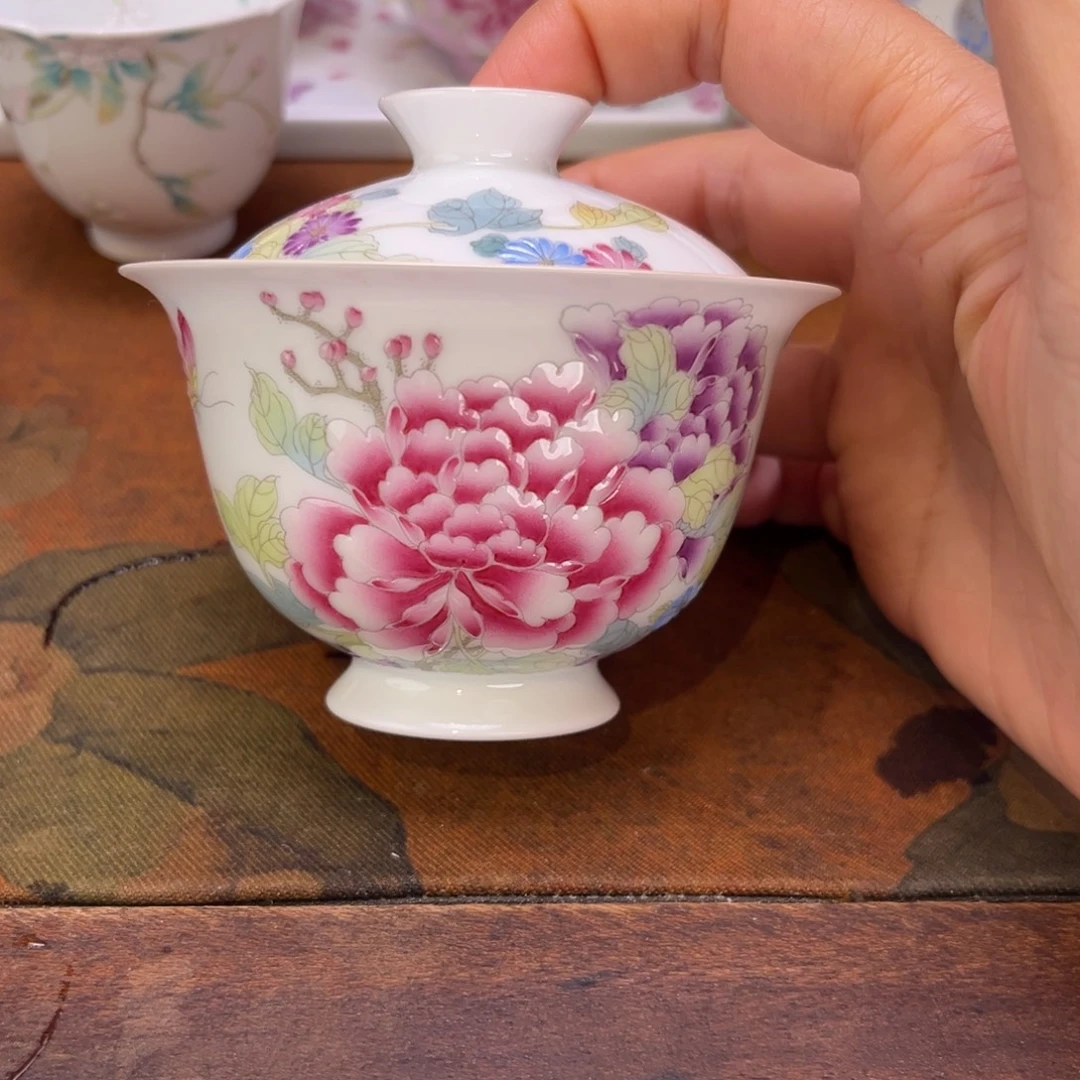 景德镇纯手绘陶瓷茶具