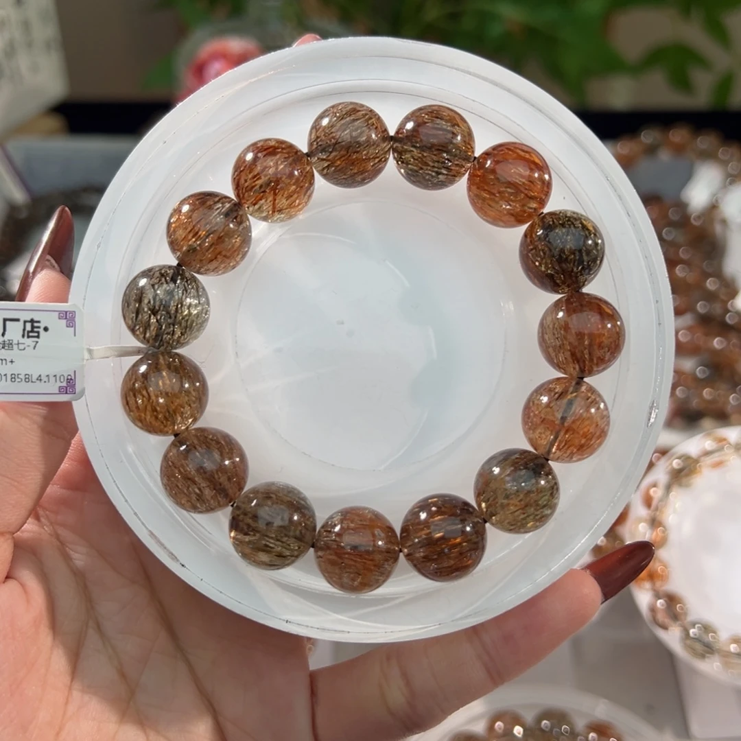 水晶未镶嵌手链黑金超七14