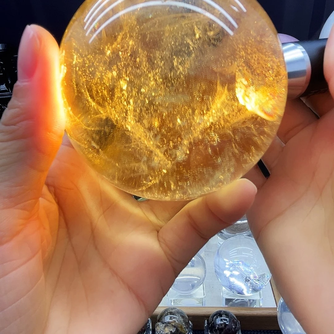 珠宝半成品未镶嵌水晶7.9公分