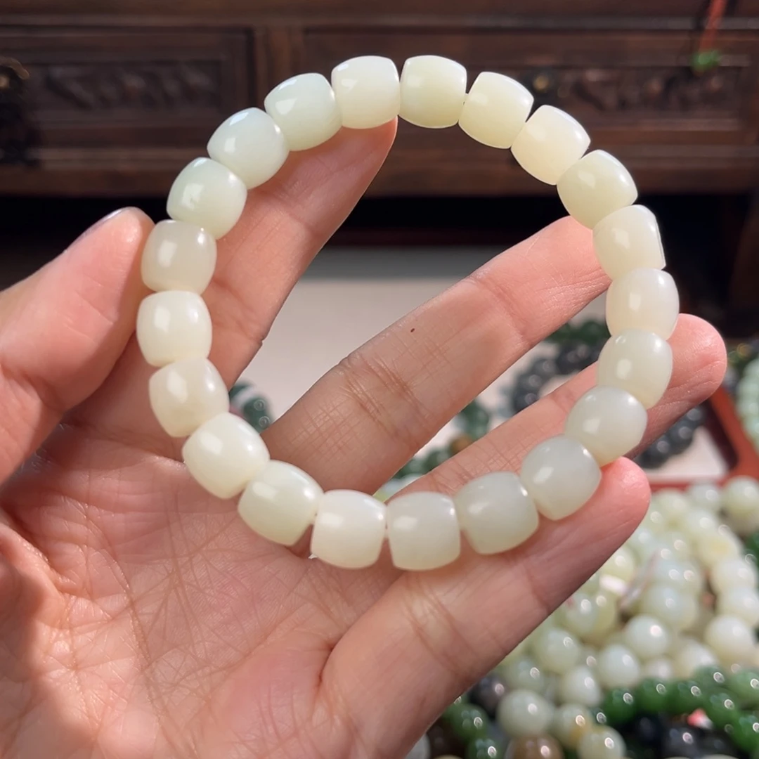 和田玉未镶嵌手链