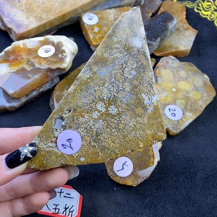 硅化玉未镶嵌颈饰漏 八五折