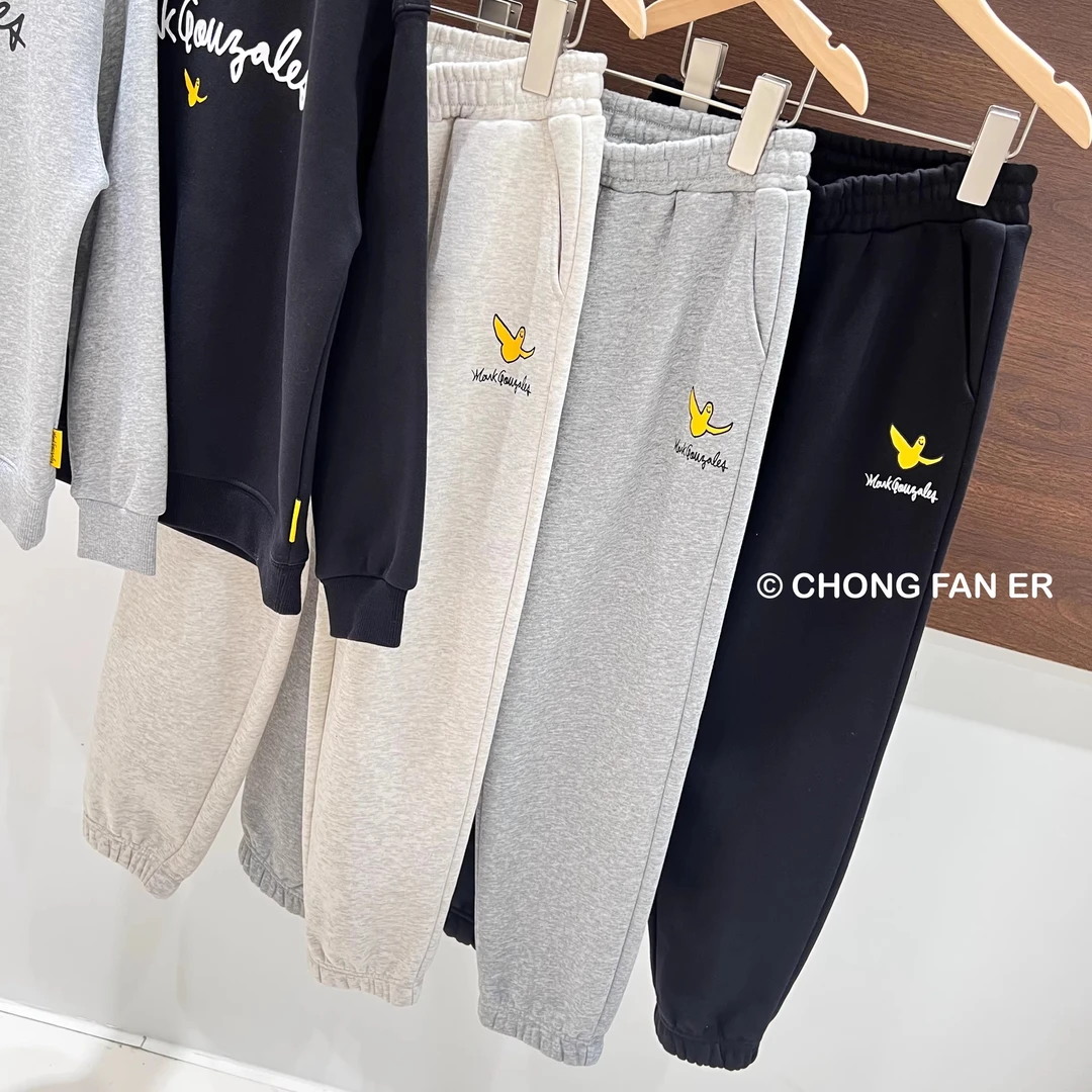 052243 单个长裤--出口韩国男女童加绒运动长裤