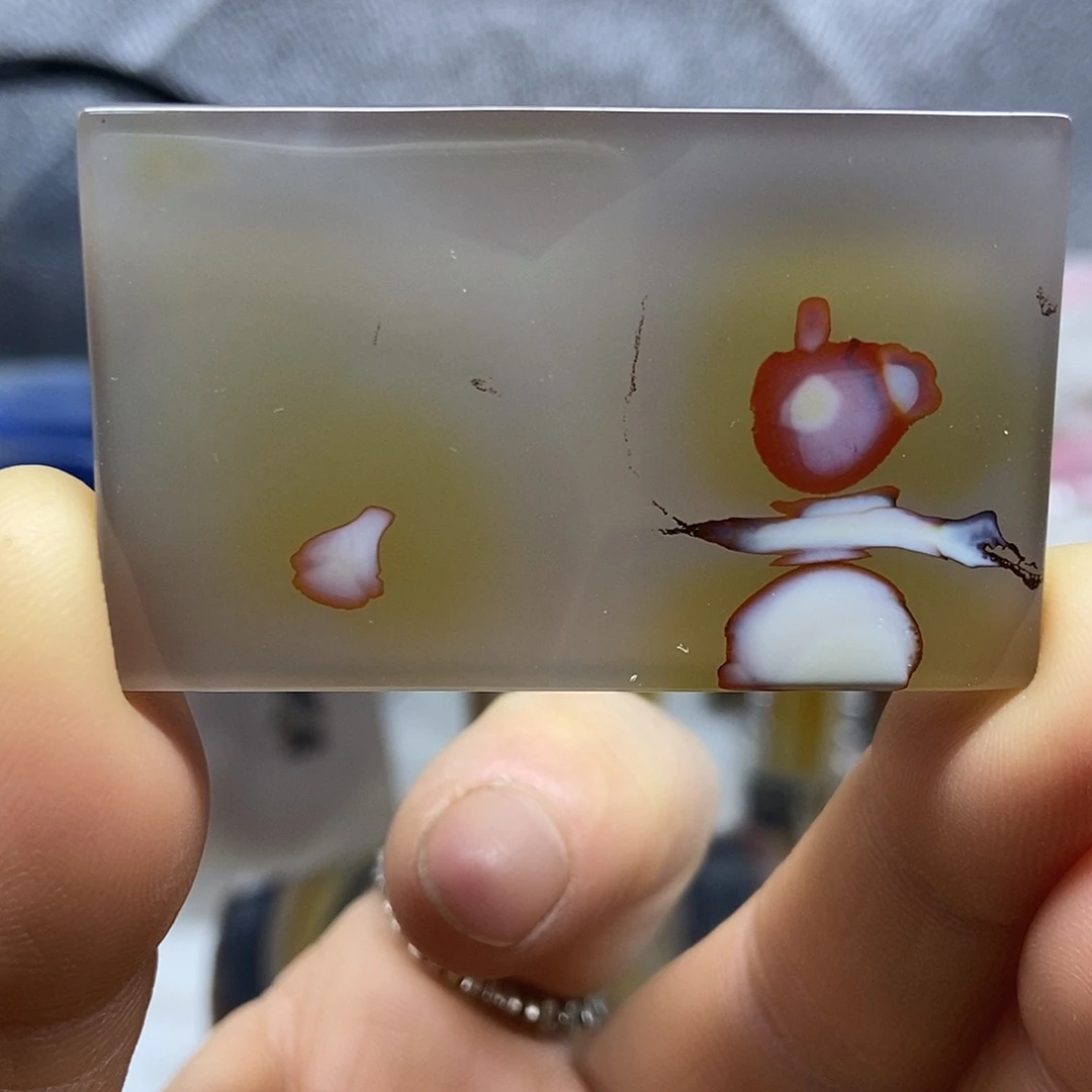 定制玛瑙巴玉玛瑙象形花牌