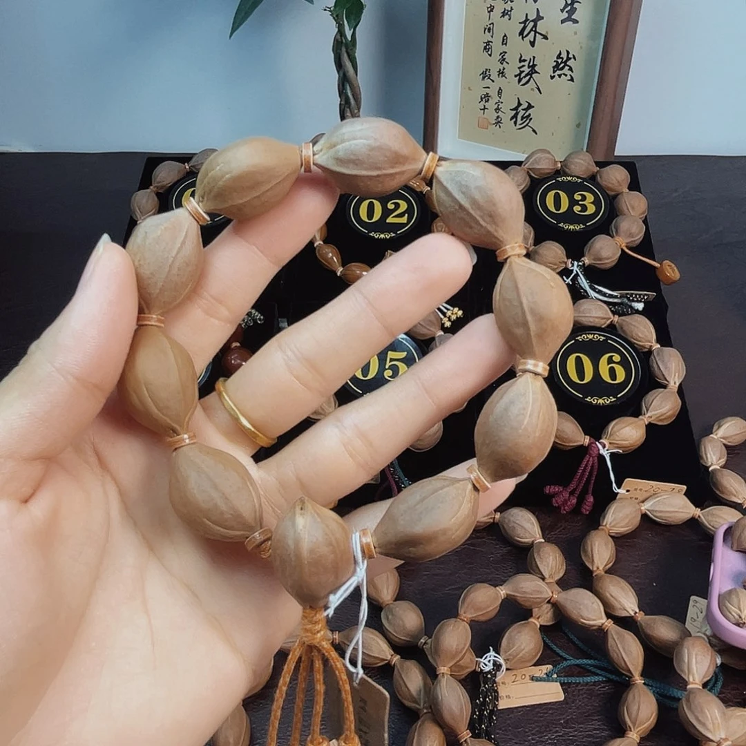 别***王橄榄核手串梅林铁核16*24