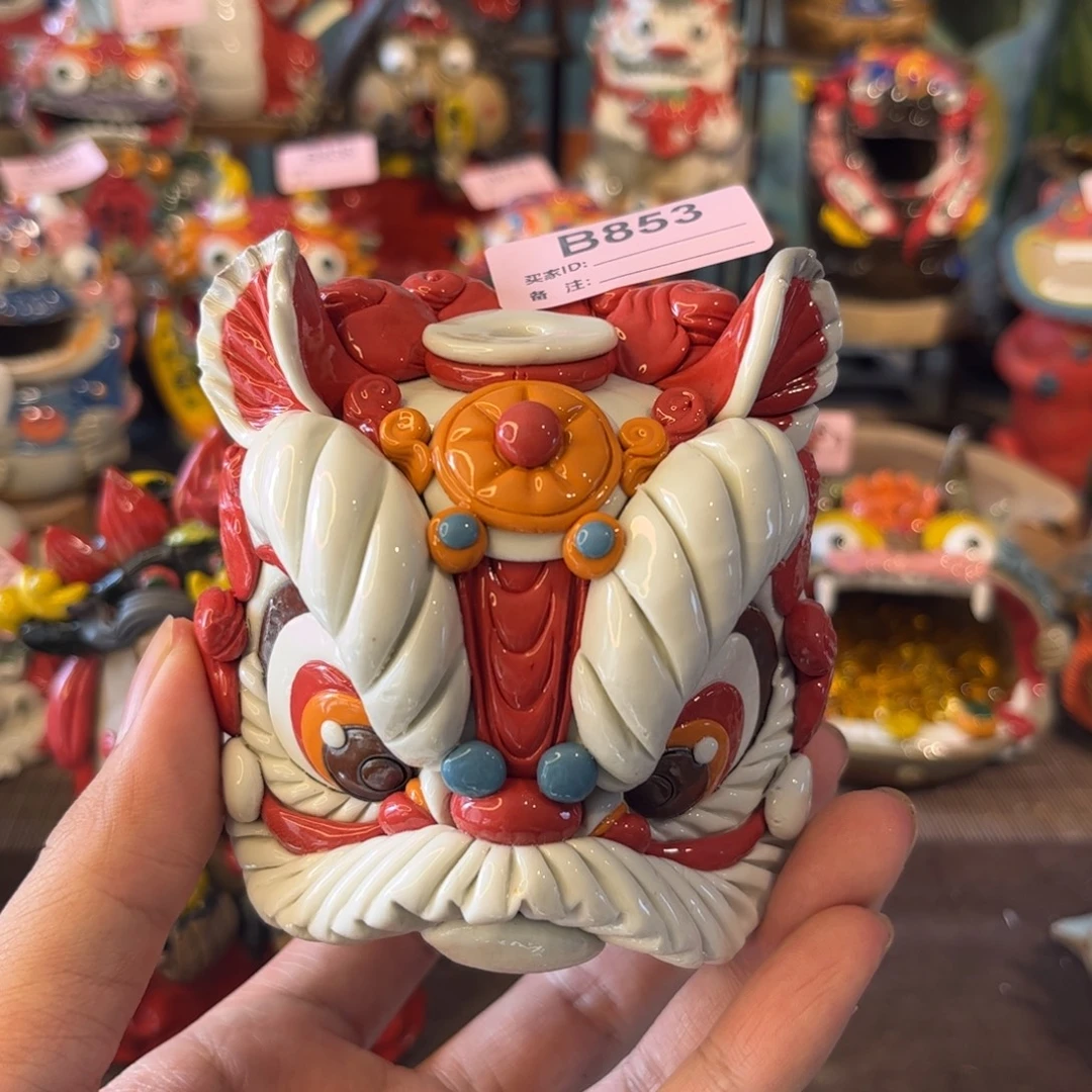 鹏***哥泥塑纯手工茶宠摆件
