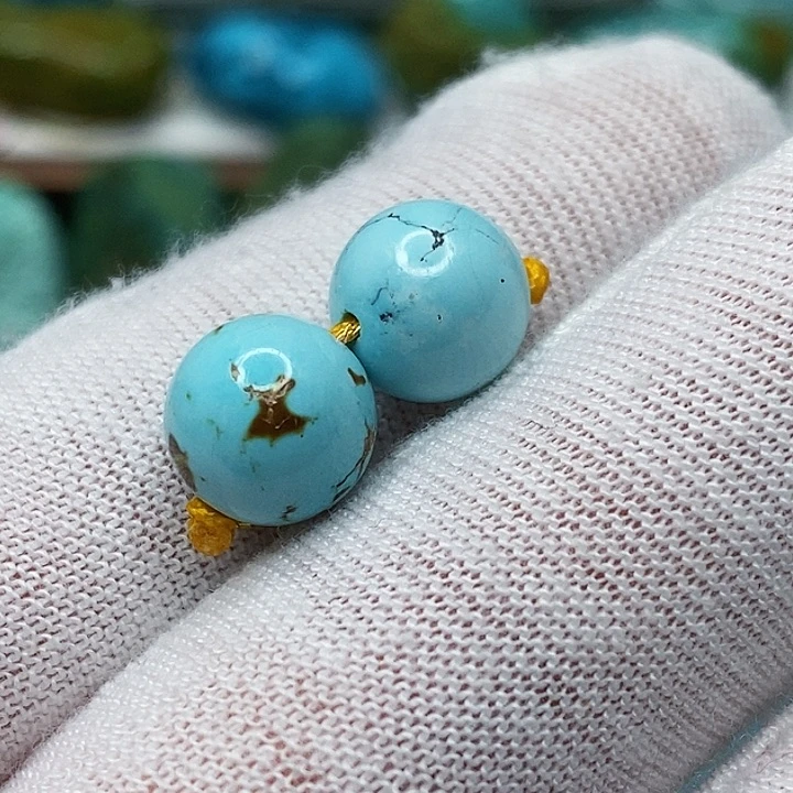 绿松石未镶嵌天然原矿 地大质检