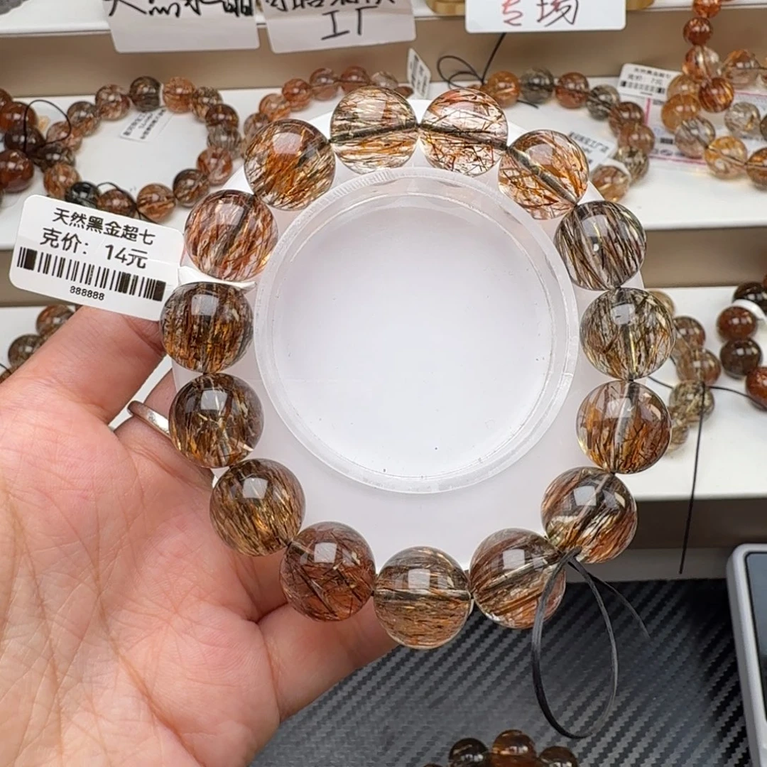 拾***光手链未镶嵌水晶黑金超七多样性发其一