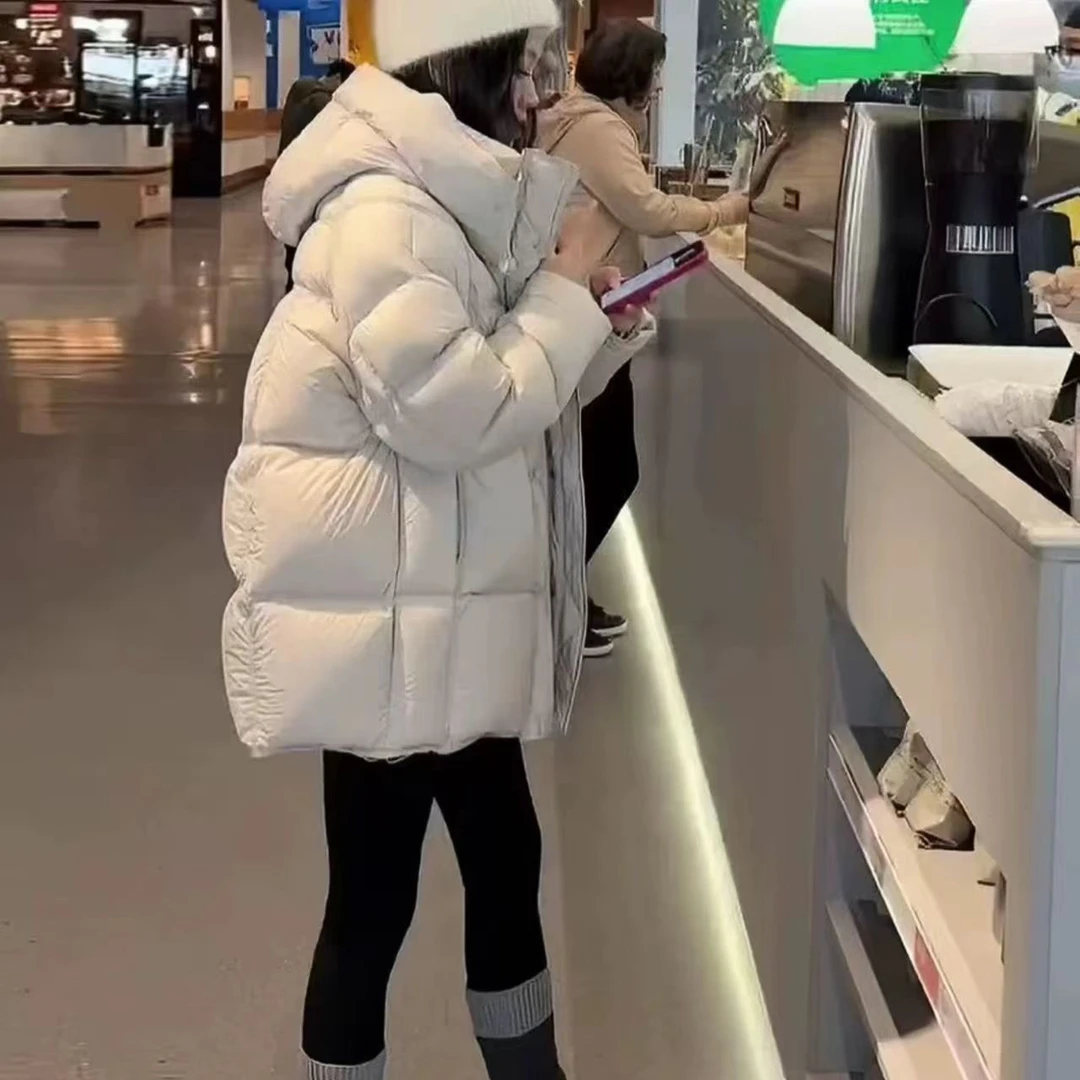 【90鸭绒】泡芙五防超轻超软高奢90鸭绒冬季韩版泡芙女短款加厚连帽