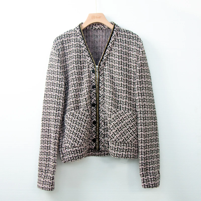 《泛黄信封》小香风粗花呢短款定制工费小鱼自制