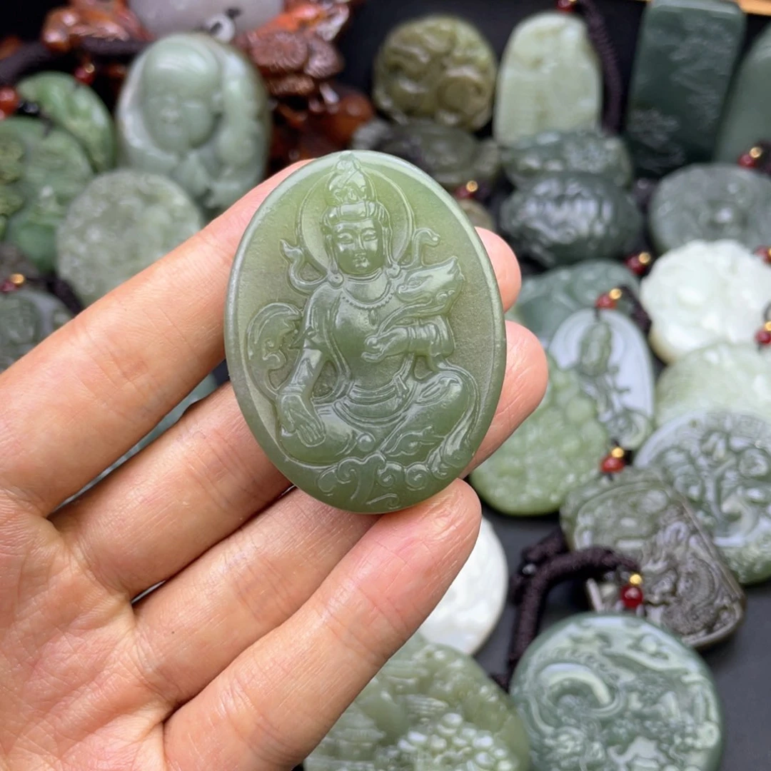 和田玉未镶嵌颈饰