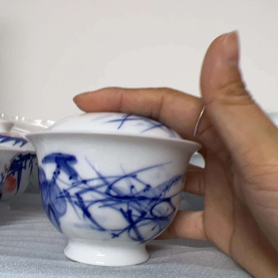 陶瓷景德镇纯手工纯手绘茶具木木