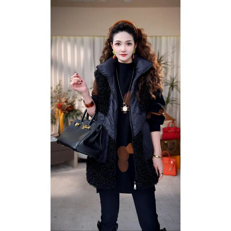 秋冬中长款女薄款冬季宽松型马夹宽松女士百搭秋冬 - 0011#