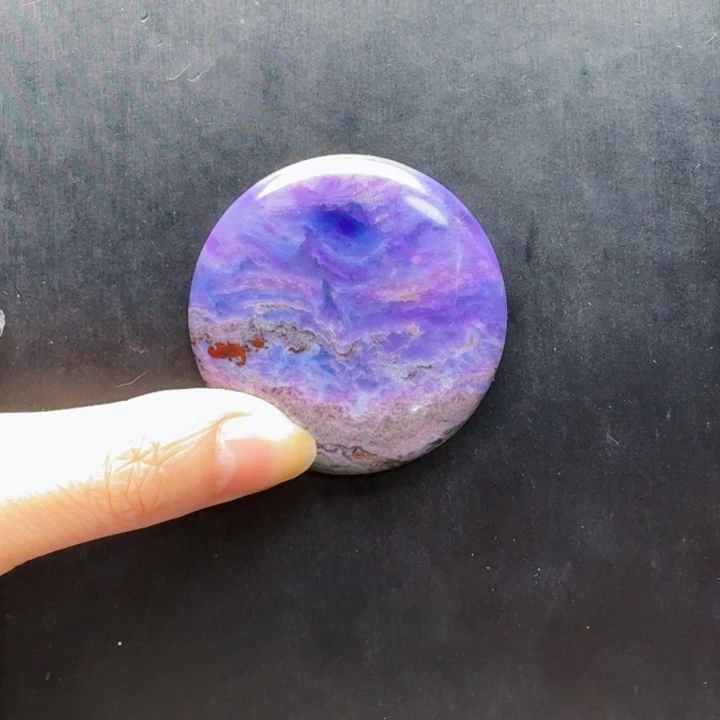 苏纪石（舒俱来）未镶嵌幻彩圆牌