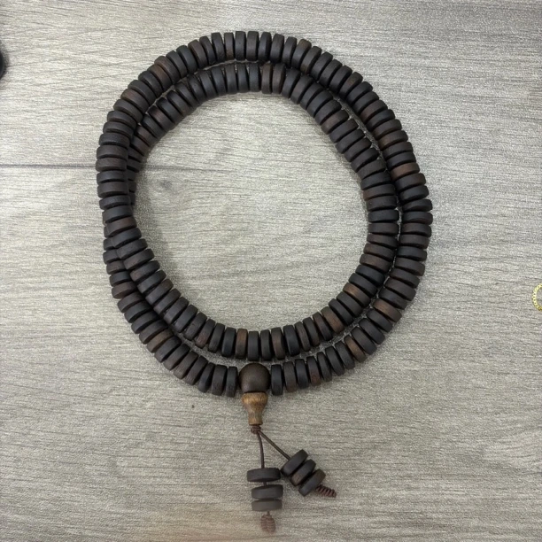 增香沉香木G01紫7mm文玩沉香木串手链三圈发一