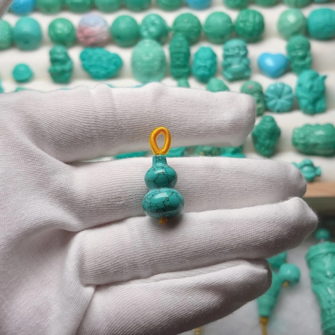 网花葫芦高瓷侧挂