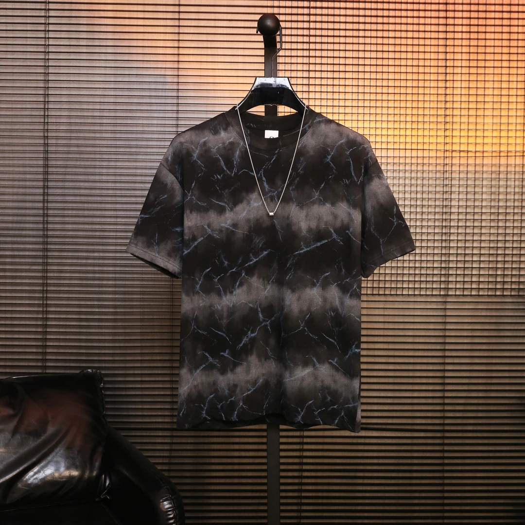 【断码清仓】泼墨男装半袖夏季薄款圆领韩版中国风印花短袖T恤