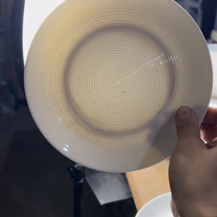 库存尾货哥本七寸盘一对口径18