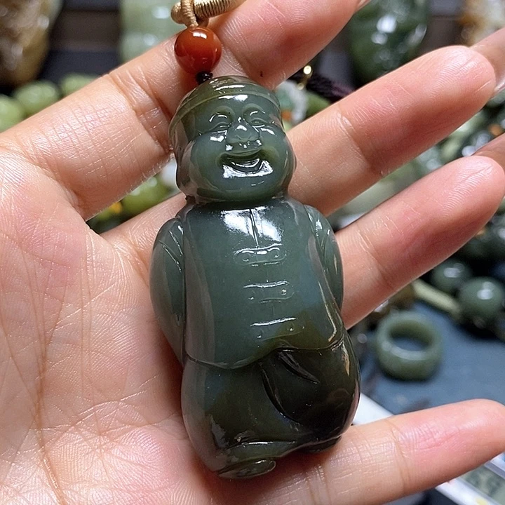 和田玉未镶嵌挂件