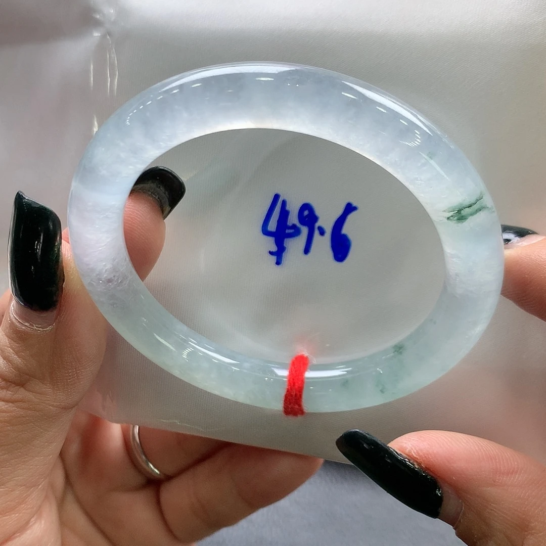翡翠未镶嵌手镯49.6圆