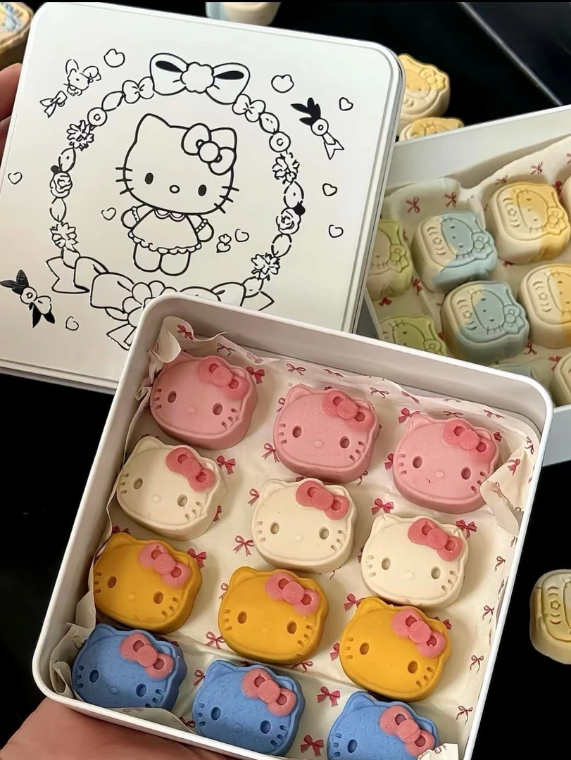 Hello kitty迷你猫猫头月饼中秋限定礼盒原创定制款多种口味送礼