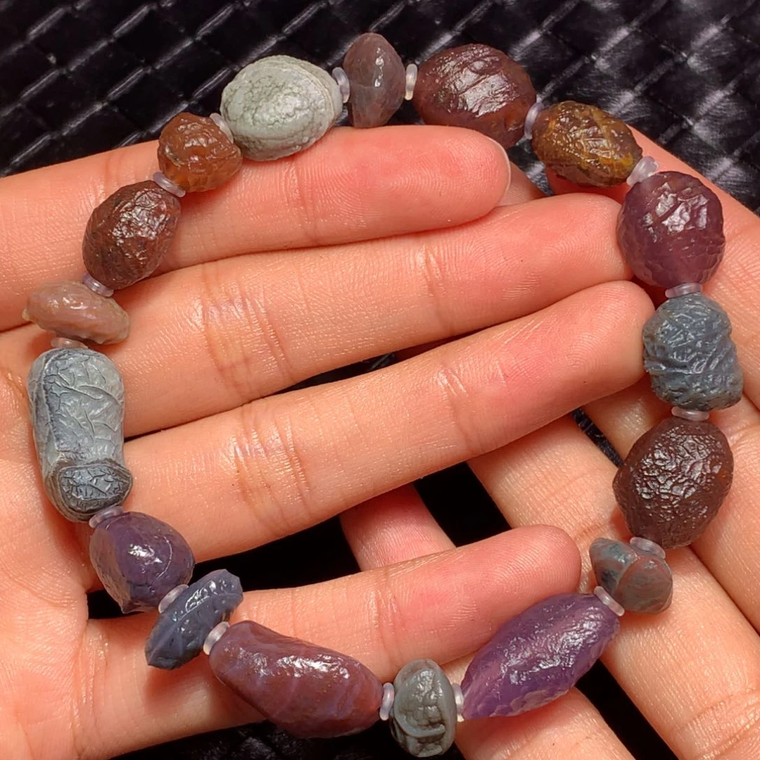 未镶嵌玛瑙/玉髓珠宝半成品