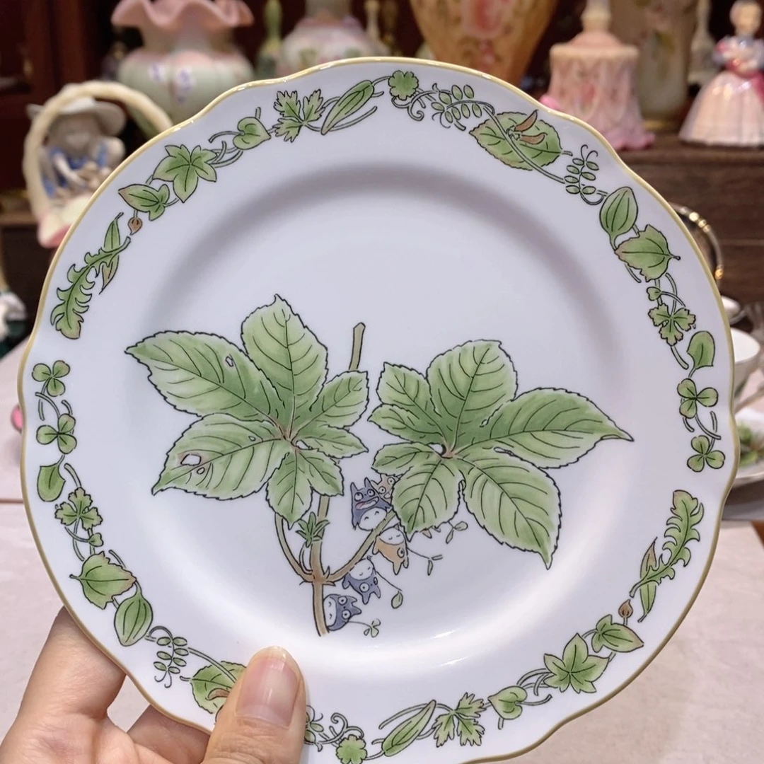 瓷片17尺寸龙猫盘啊啊啊啊