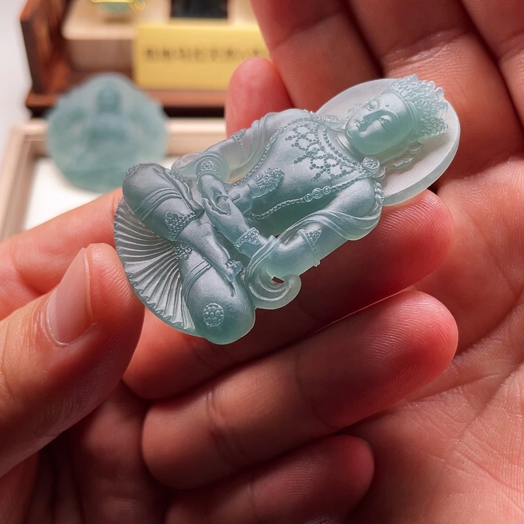 *****定制翡翠未镶嵌度母观音