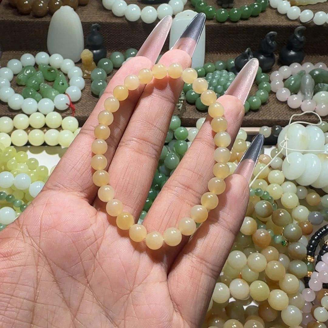 和田玉未镶嵌手链