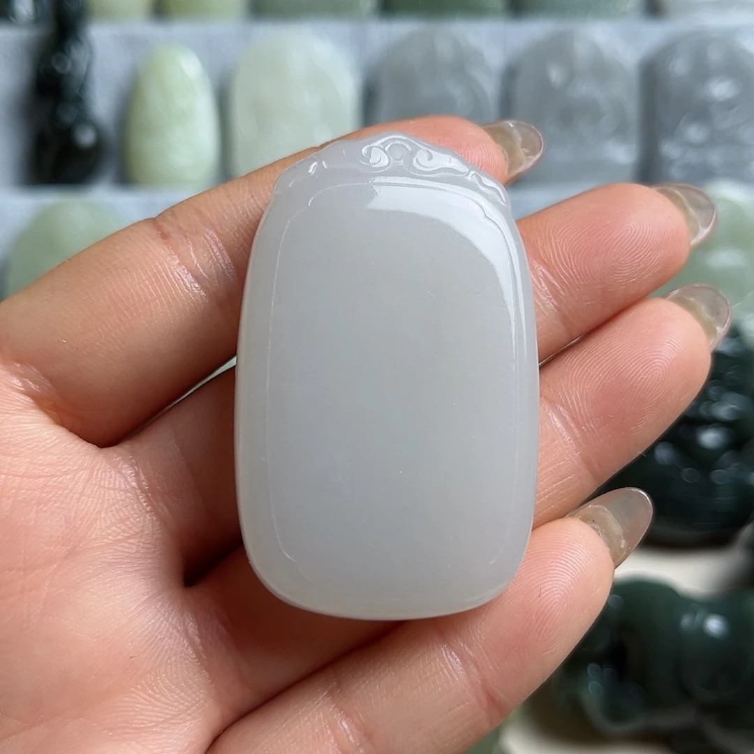 和田玉未镶嵌挂件