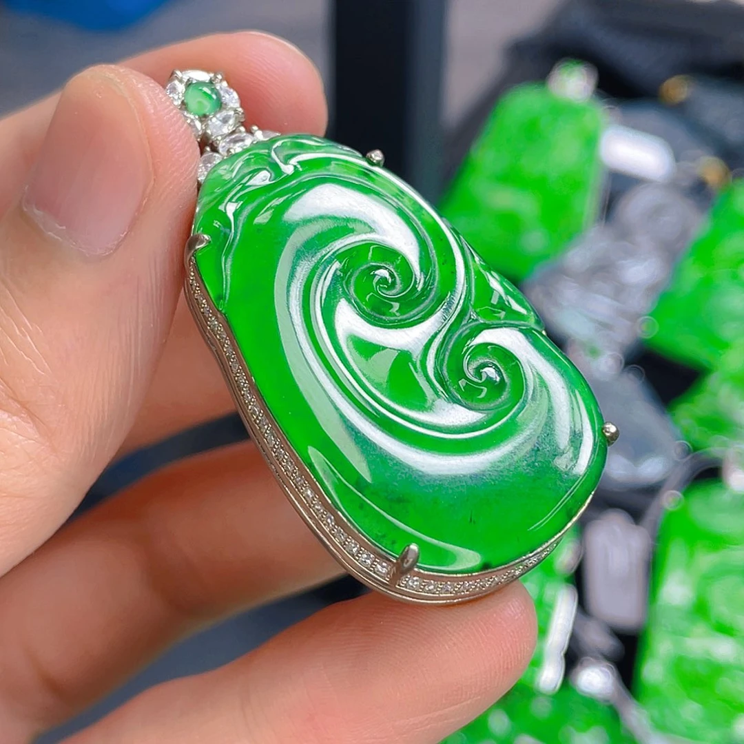 翡翠未镶嵌吊坠(不含链)