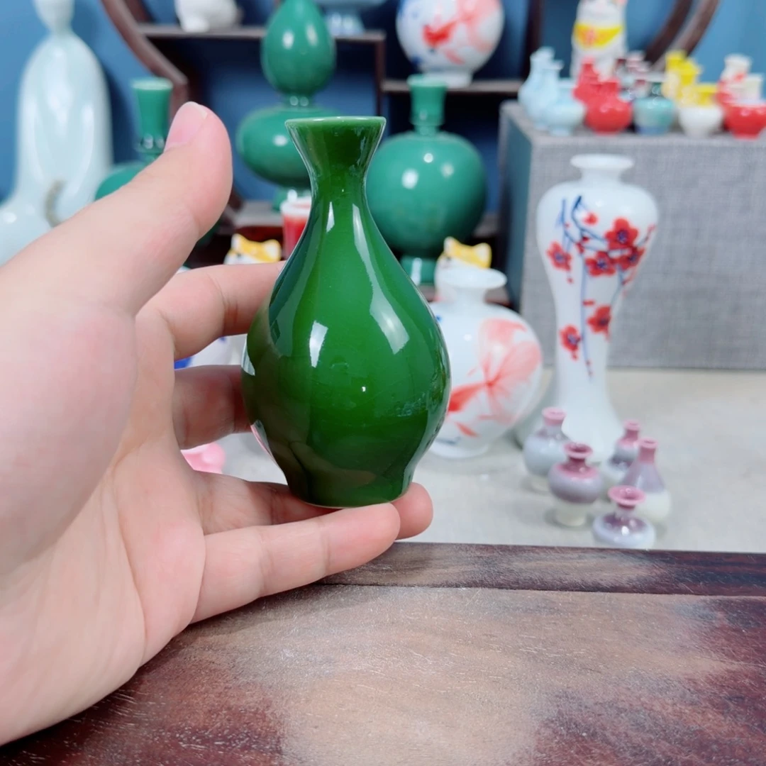 陶瓷手工小花器摆件