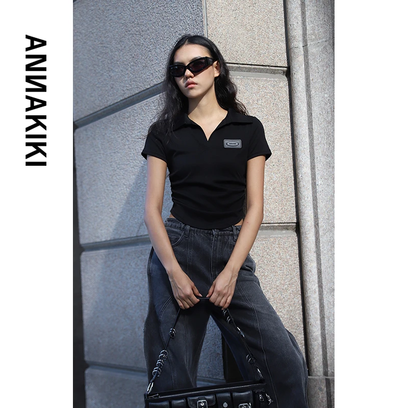 【AUNISEX专属】ANNAKIKIV领短袖T恤 3D3B0204H600
