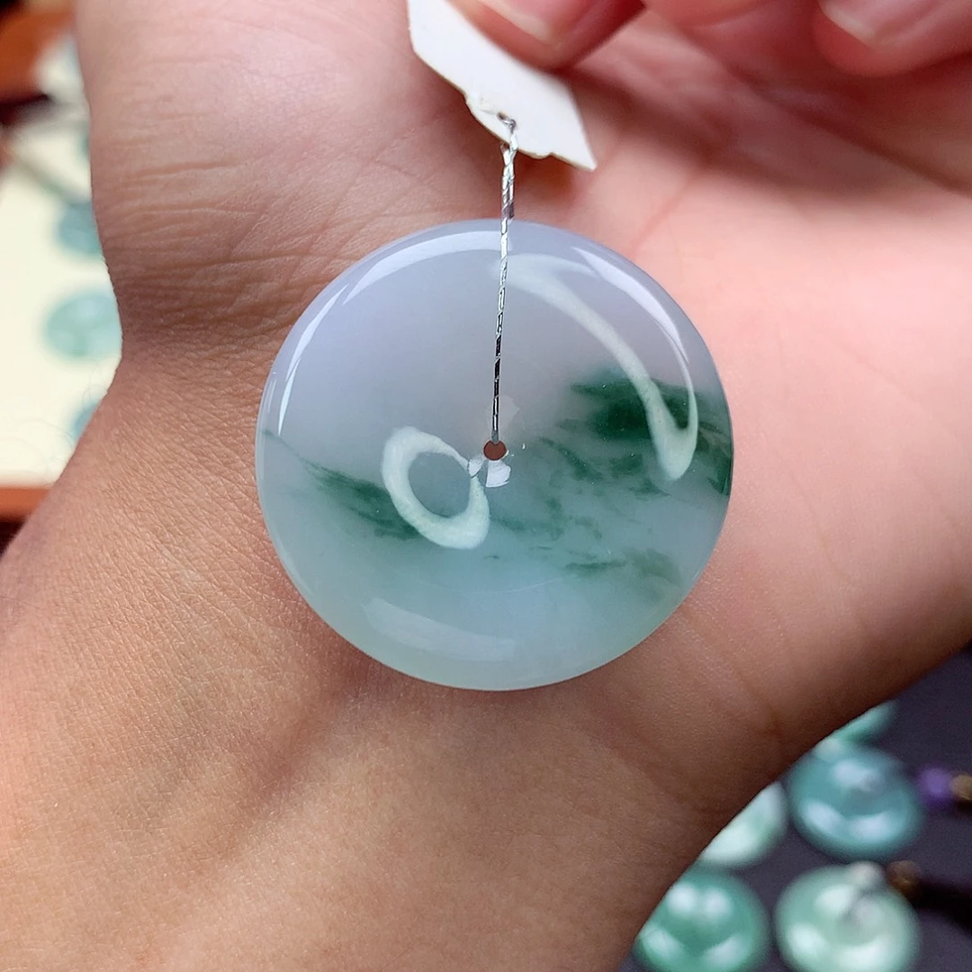 翡翠未镶嵌颈饰50 尺寸31.2-6