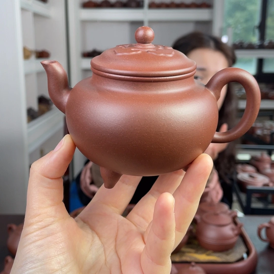紫砂茶壶底槽清大彬如意260cc