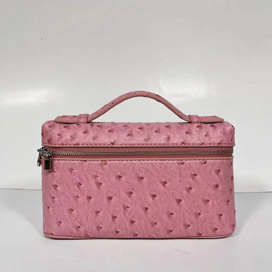 【小裴LP】TR-原创小众设计款--粉色鸵鸟手提斜挎包