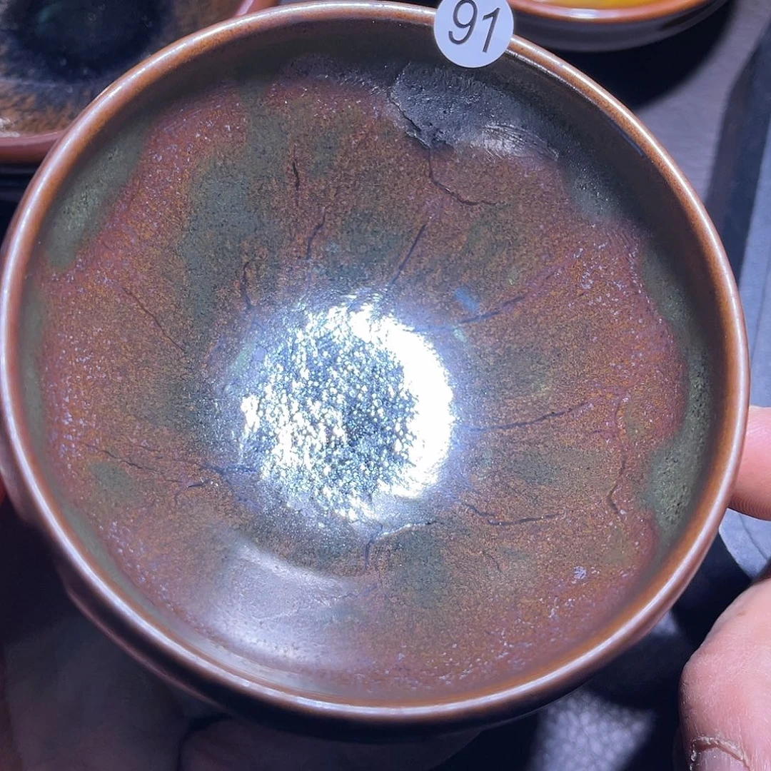 茶盏龙窑柴烧铁锈钵钵器型