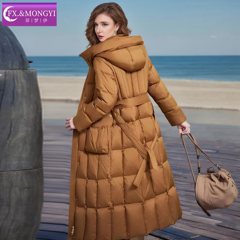 菲梦伊新款连帽鸭绒时尚休闲风保暖羽绒服FXDY1961佩