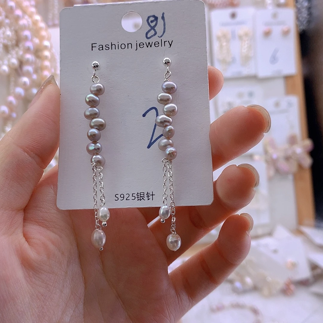 淡水珍珠未镶嵌耳环