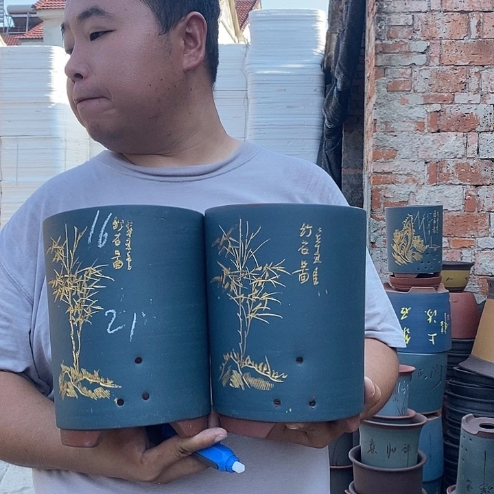 紫砂花盆盆栽植物花卉苗木种植