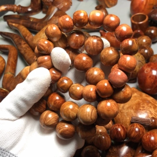 木质麻梨疙瘩火琉璃手把件